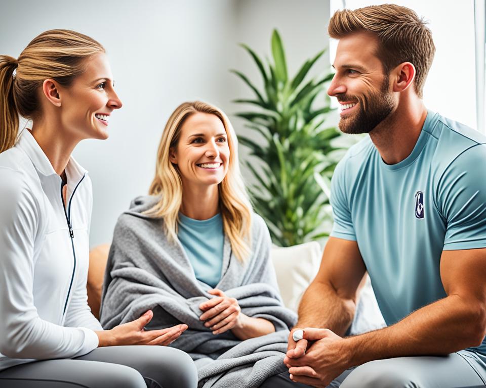 Atletas com apoio psicológico